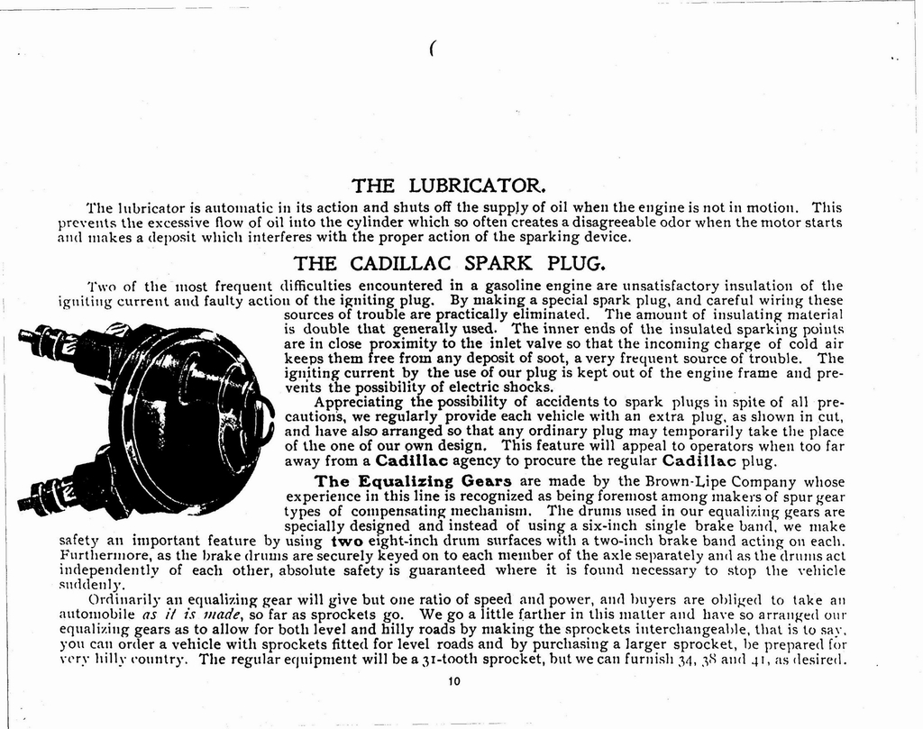 1902 Cadillac Catalogue Page 1